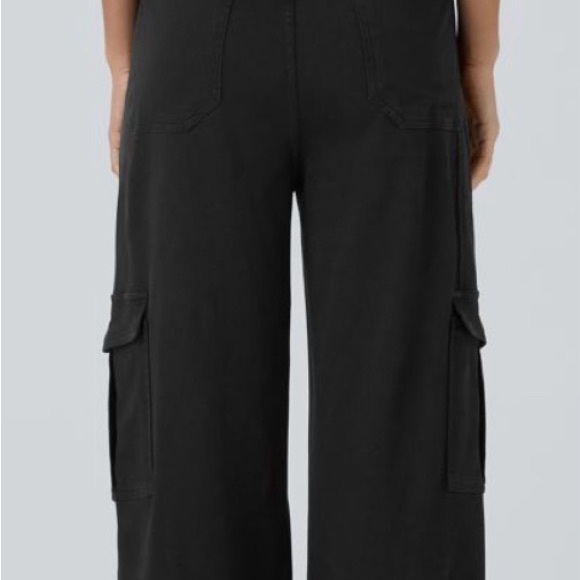 Halara Flex™ Mid Rise Pockets Straight Leg Casual Cargo S - Picture 2 of 7